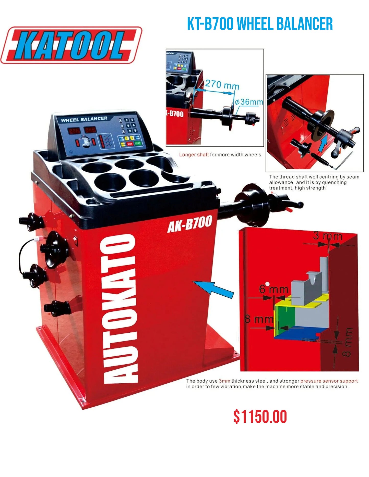 KT-B700 Wheel Balancer